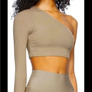 Alo Yoga Ribbed Wave Long Sleeve Gravel